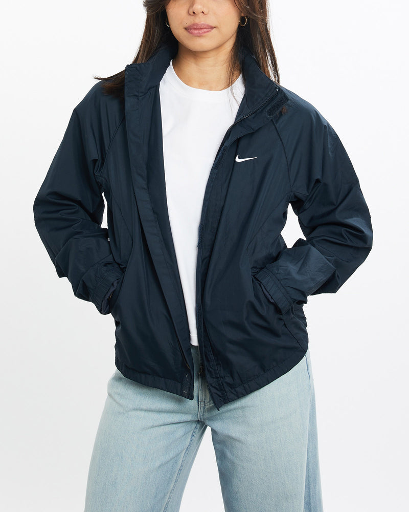 Vintage, Nike, Windbreaker, Jacket, The Real Deal, size double extra small, colour Navy, newtown, sydney, australia, thrift store, opshop, preloved, secondhand, sustainable, retro, antique, 70s, 80s, 90s, 2000s, 00s, fashion, clothing, streetwear, trendy, garment, style, boutique, store, shop, archive, sale, cheap, best, top, Jackets