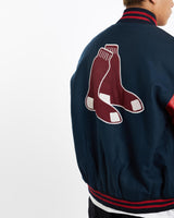 Vintage, MLB, Boston, Red, Sox, Varsity, Jacket, The Real Deal, size extra large, colour Multicolour, newtown, sydney, australia, thrift store, opshop, preloved, secondhand, sustainable, retro, antique, 70s, 80s, 90s, 2000s, 00s, fashion, clothing, streetwear, trendy, garment, style, boutique, store, shop, archive, sale, cheap, best, top, Jackets