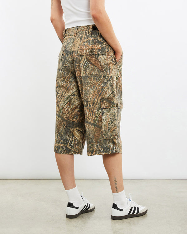 Vintage, Realtree, Camo, Cargo, Shorts, The Real Deal, size 31", colour Green, newtown, sydney, australia, thrift store, opshop, preloved, secondhand, sustainable, retro, antique, 70s, 80s, 90s, 2000s, 00s, fashion, clothing, streetwear, trendy, garment, style, boutique, store, shop, archive, sale, cheap, best, top, Shorts