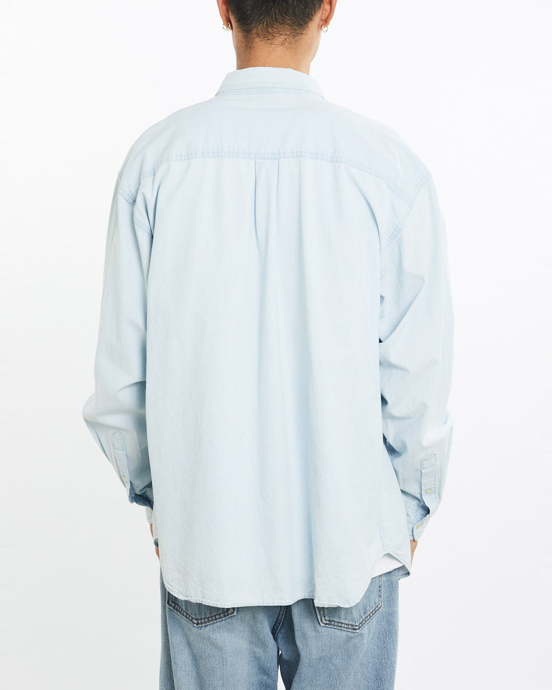 Vintage, 90s, Disney, Winnie, The, Pooh, Denim, Button, Up, Shirt, The Real Deal, size large, colour Blue, newtown, sydney, australia, thrift store, opshop, preloved, secondhand, sustainable, retro, antique, 70s, 80s, 90s, 2000s, 00s, fashion, clothing, streetwear, trendy, garment, style, boutique, store, shop, archive, sale, cheap, best, top, Shirts