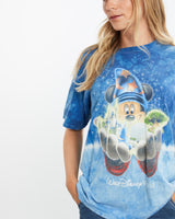 Vintage, Walt, Disney, World, Tie, Dye, Tee, The Real Deal, size medium, colour Blue, newtown, sydney, australia, thrift store, opshop, preloved, secondhand, sustainable, retro, antique, 70s, 80s, 90s, 2000s, 00s, fashion, clothing, streetwear, trendy, garment, style, boutique, store, shop, archive, sale, cheap, best, top, T-Shirts