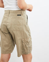 Vintage, Wrangler, Cargo, Shorts, The Real Deal, size 31", colour Beige, newtown, sydney, australia, thrift store, opshop, preloved, secondhand, sustainable, retro, antique, 70s, 80s, 90s, 2000s, 00s, fashion, clothing, streetwear, trendy, garment, style, boutique, store, shop, archive, sale, cheap, best, top, Shorts