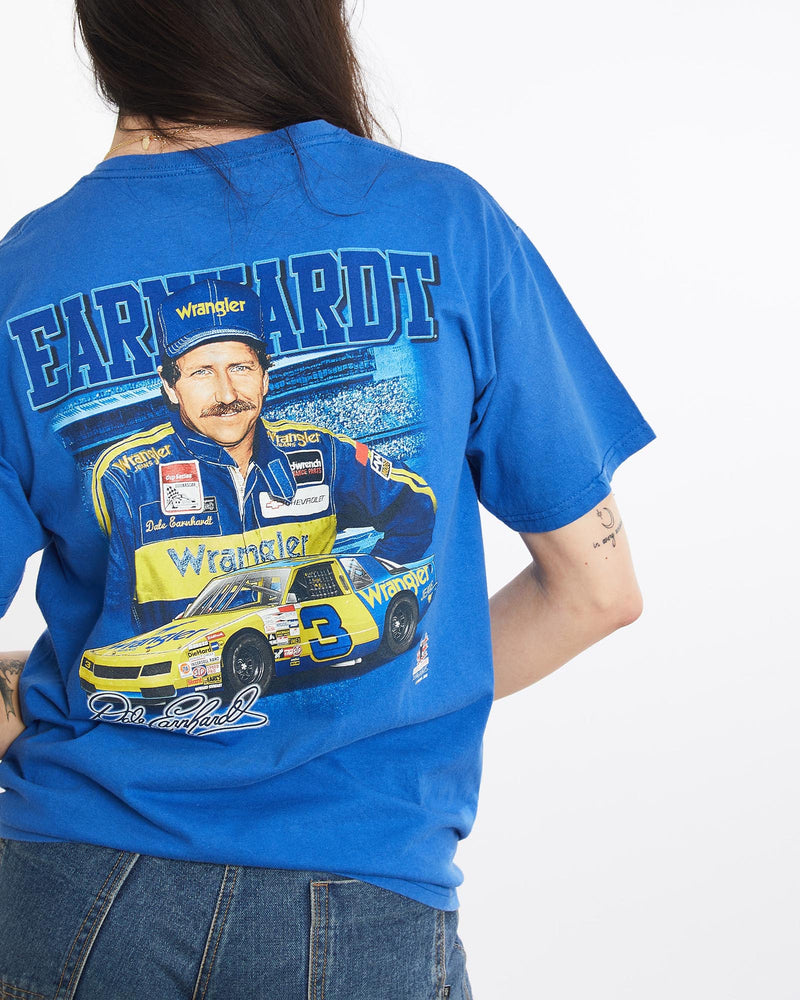 Vintage, Dale, Earnhardt, Jr., NASCAR, Racing, Tee, The Real Deal, size large, colour Blue, newtown, sydney, australia, thrift store, opshop, preloved, secondhand, sustainable, retro, antique, 70s, 80s, 90s, 2000s, 00s, fashion, clothing, streetwear, trendy, garment, style, boutique, store, shop, archive, sale, cheap, best, top, T-Shirts