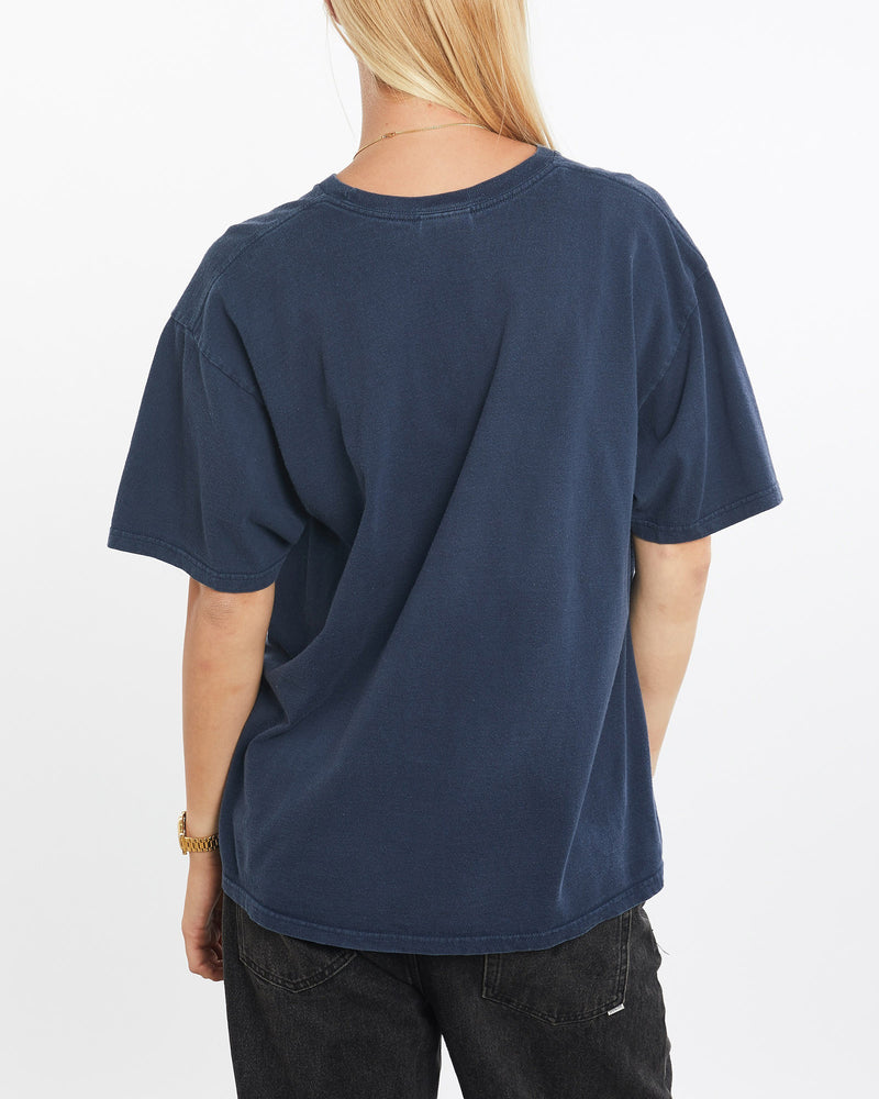 Vintage, Niketown, Tee, The Real Deal, size medium, colour Navy, newtown, sydney, australia, thrift store, opshop, preloved, secondhand, sustainable, retro, antique, 70s, 80s, 90s, 2000s, 00s, fashion, clothing, streetwear, trendy, garment, style, boutique, store, shop, archive, sale, cheap, best, top, T-Shirts