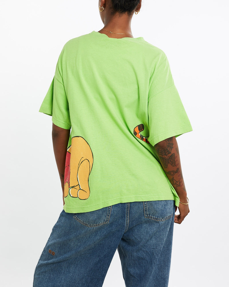 Vintage, Disney, Winnie, The, Pooh, Tee, The Real Deal, size large, colour Green, newtown, sydney, australia, thrift store, opshop, preloved, secondhand, sustainable, retro, antique, 70s, 80s, 90s, 2000s, 00s, fashion, clothing, streetwear, trendy, garment, style, boutique, store, shop, archive, sale, cheap, best, top, T-Shirts