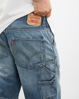 Vintage Levi's Denim Carpenter Shorts <br>35" , The Real Deal , newtown, sydney, australia, thrift store, opshop, preloved, secondhand, sustainable, retro, antique, 70s, 80s, 90s, 2000s, 00s, fashion, clothing, streetwear, trendy, garment, style, boutique, store, shop, archive, sale, cheap, best, top