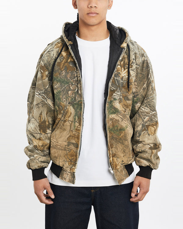 Vintage, Realtree, Camo, Jacket, The Real Deal, size large, colour Brown, newtown, sydney, australia, thrift store, opshop, preloved, secondhand, sustainable, retro, antique, 70s, 80s, 90s, 2000s, 00s, fashion, clothing, streetwear, trendy, garment, style, boutique, store, shop, archive, sale, cheap, best, top, Jackets