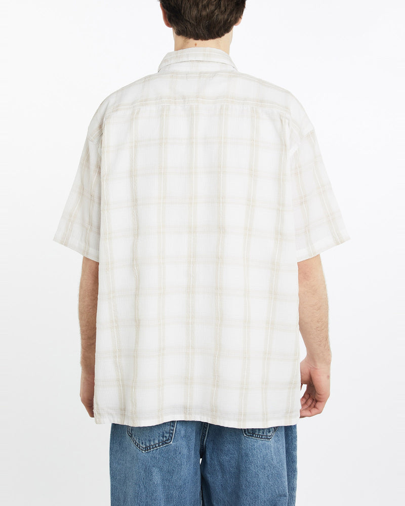 Vintage, 90s, Polo, Ralph, Lauren, Short, Sleeve, Button, Up, Shirt, The Real Deal, size extra large, colour Beige, newtown, sydney, australia, thrift store, opshop, preloved, secondhand, sustainable, retro, antique, 70s, 80s, 90s, 2000s, 00s, fashion, clothing, streetwear, trendy, garment, style, boutique, store, shop, archive, sale, cheap, best, top, Shirts