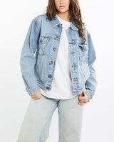 Vintage, 90s, Wrangler, Denim, Jacket, The Real Deal, size medium, colour Blue, newtown, sydney, australia, thrift store, opshop, preloved, secondhand, sustainable, retro, antique, 70s, 80s, 90s, 2000s, 00s, fashion, clothing, streetwear, trendy, garment, style, boutique, store, shop, archive, sale, cheap, best, top, Jackets