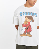 Vintage, 90s, Disney, Grumpy, Cartoon, Tee, The Real Deal, size large, colour White, newtown, sydney, australia, thrift store, opshop, preloved, secondhand, sustainable, retro, antique, 70s, 80s, 90s, 2000s, 00s, fashion, clothing, streetwear, trendy, garment, style, boutique, store, shop, archive, sale, cheap, best, top, T-Shirts