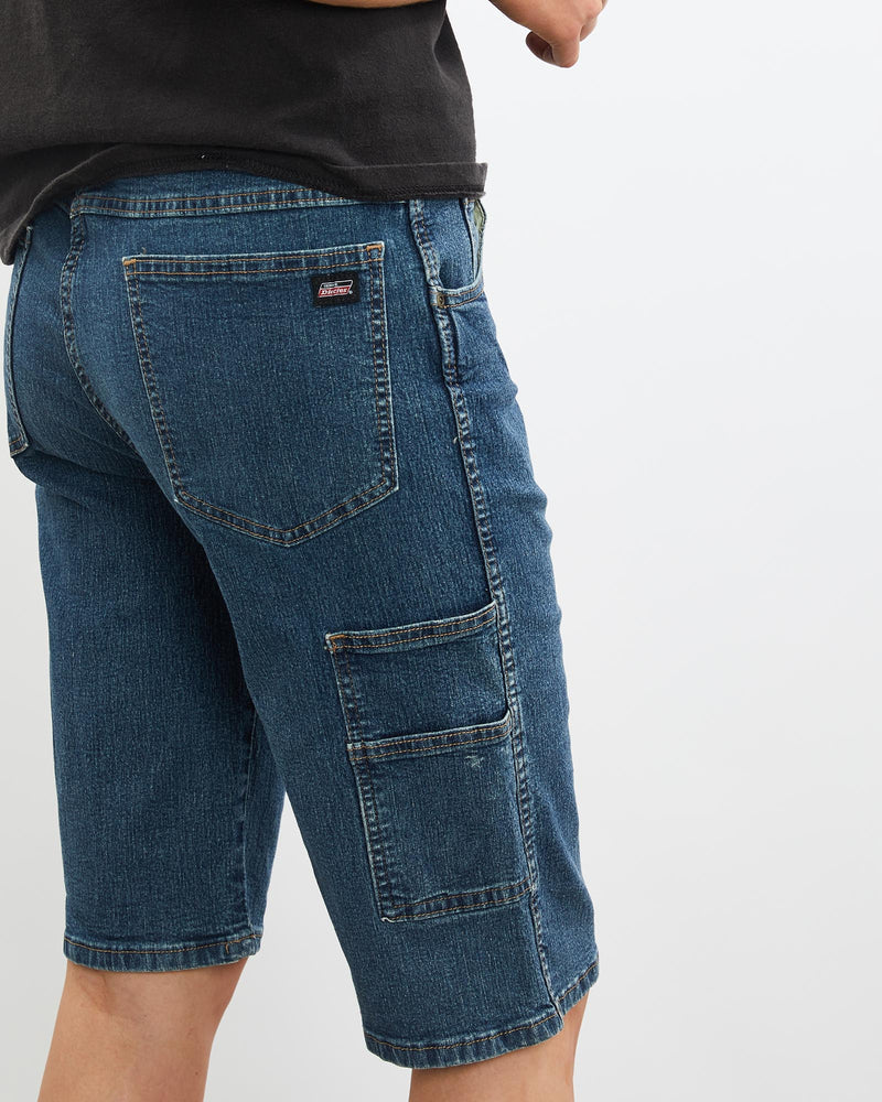 Vintage, Dickies, Denim, Carpenter, Shorts, The Real Deal, size 31", colour Blue, newtown, sydney, australia, thrift store, opshop, preloved, secondhand, sustainable, retro, antique, 70s, 80s, 90s, 2000s, 00s, fashion, clothing, streetwear, trendy, garment, style, boutique, store, shop, archive, sale, cheap, best, top, Shorts