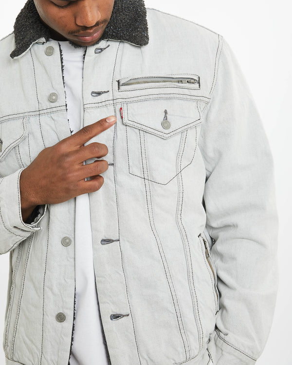 Vintage 90s Levi's Sherpa Lined Denim Jacket <br>XL , The Real Deal , newtown, sydney, australia, thrift store, opshop, preloved, secondhand, sustainable, retro, antique, 70s, 80s, 90s, 2000s, 00s, fashion, clothing, streetwear, trendy, garment, style, boutique, store, shop, archive, sale, cheap, best, top