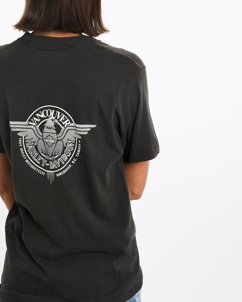 Vintage, 90s, Harley, Davidson, Tee, The Real Deal, size small, colour Black, newtown, sydney, australia, thrift store, opshop, preloved, secondhand, sustainable, retro, antique, 70s, 80s, 90s, 2000s, 00s, fashion, clothing, streetwear, trendy, garment, style, boutique, store, shop, archive, sale, cheap, best, top, T-Shirts