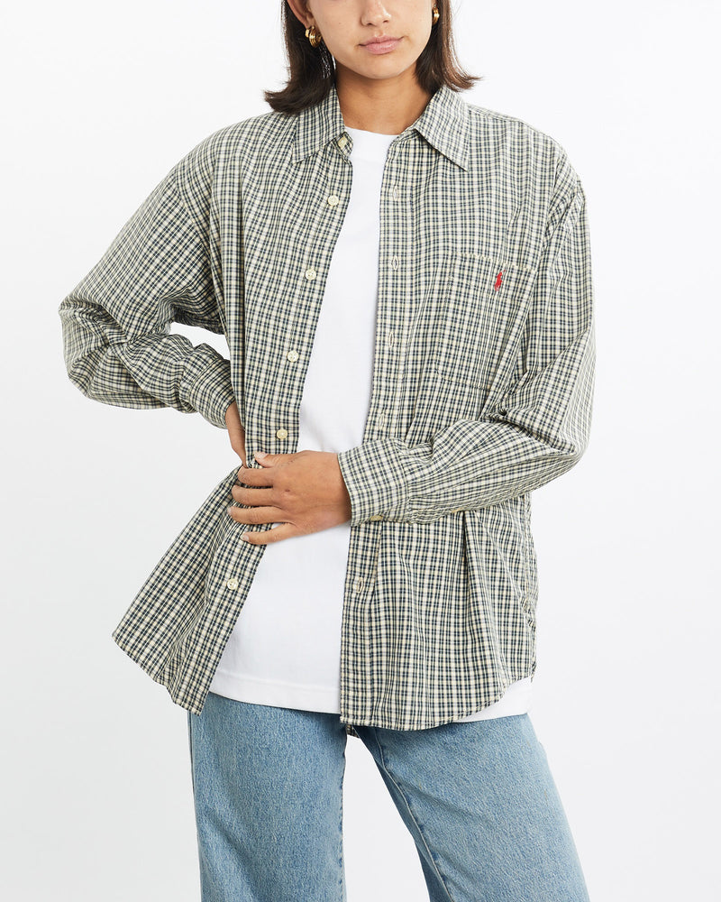 Vintage, 90s, Polo, Ralph, Lauren, Button, Up, Shirt, The Real Deal, size small, colour Green, newtown, sydney, australia, thrift store, opshop, preloved, secondhand, sustainable, retro, antique, 70s, 80s, 90s, 2000s, 00s, fashion, clothing, streetwear, trendy, garment, style, boutique, store, shop, archive, sale, cheap, best, top, Shirts