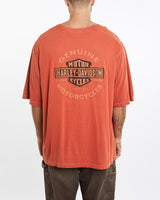 Vintage, Harley, Davidson, Tee, The Real Deal, size double extra large, colour Orange, newtown, sydney, australia, thrift store, opshop, preloved, secondhand, sustainable, retro, antique, 70s, 80s, 90s, 2000s, 00s, fashion, clothing, streetwear, trendy, garment, style, boutique, store, shop, archive, sale, cheap, best, top, T-Shirts