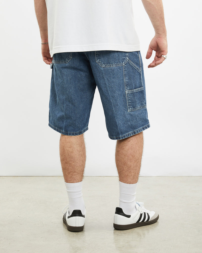 Vintage Lee Denim Carpenter Shorts <br>32" , The Real Deal , newtown, sydney, australia, thrift store, opshop, preloved, secondhand, sustainable, retro, antique, 70s, 80s, 90s, 2000s, 00s, fashion, clothing, streetwear, trendy, garment, style, boutique, store, shop, archive, sale, cheap, best, top