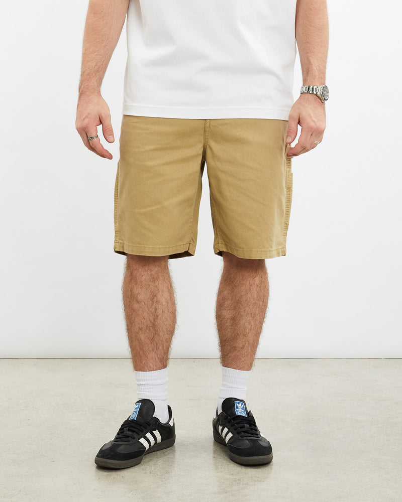 Vintage, Red, Head, Brand, Co., Carpenter, Shorts, The Real Deal, size 32", colour Brown, newtown, sydney, australia, thrift store, opshop, preloved, secondhand, sustainable, retro, antique, 70s, 80s, 90s, 2000s, 00s, fashion, clothing, streetwear, trendy, garment, style, boutique, store, shop, archive, sale, cheap, best, top, Shorts