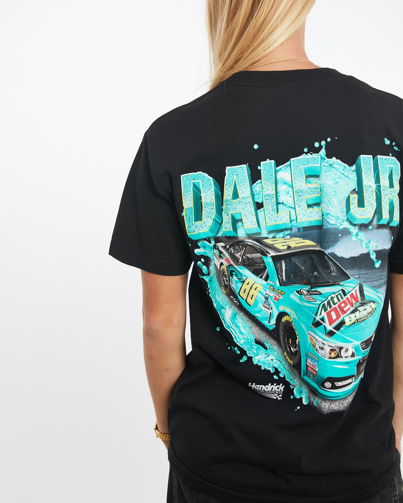 Vintage, Dale, Earnhardt, Jr., NASCAR, Racing, Tee, The Real Deal, size medium, colour Black, newtown, sydney, australia, thrift store, opshop, preloved, secondhand, sustainable, retro, antique, 70s, 80s, 90s, 2000s, 00s, fashion, clothing, streetwear, trendy, garment, style, boutique, store, shop, archive, sale, cheap, best, top, T-Shirts