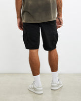 Vintage, Wrangler, Cargo, Shorts, The Real Deal, size 35", colour Black, newtown, sydney, australia, thrift store, opshop, preloved, secondhand, sustainable, retro, antique, 70s, 80s, 90s, 2000s, 00s, fashion, clothing, streetwear, trendy, garment, style, boutique, store, shop, archive, sale, cheap, best, top, Shorts