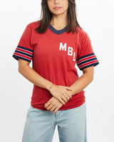 Vintage, 80s, MBL, Jersey, The Real Deal, size double extra small, colour Red, newtown, sydney, australia, thrift store, opshop, preloved, secondhand, sustainable, retro, antique, 70s, 80s, 90s, 2000s, 00s, fashion, clothing, streetwear, trendy, garment, style, boutique, store, shop, archive, sale, cheap, best, top, T-Shirts