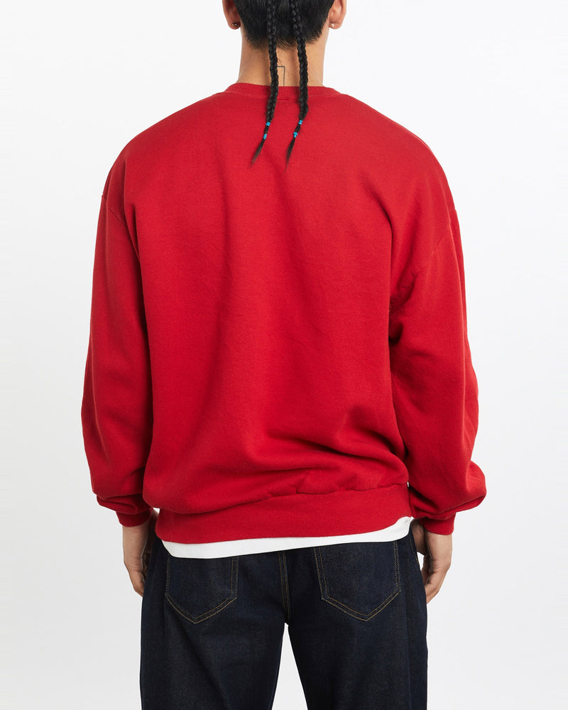 Vintage, 1997, NCAA, Ohio, State, Buckeyes, Rose, Bowl, Sweatshirt, The Real Deal, size large, colour Red, newtown, sydney, australia, thrift store, opshop, preloved, secondhand, sustainable, retro, antique, 70s, 80s, 90s, 2000s, 00s, fashion, clothing, streetwear, trendy, garment, style, boutique, store, shop, archive, sale, cheap, best, top, Sweats and hoodies