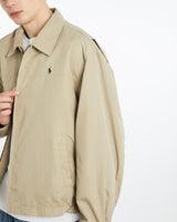 Vintage, 90s, Polo, Ralph, Lauren, Harrington, Jacket, The Real Deal, size extra large, colour Beige, newtown, sydney, australia, thrift store, opshop, preloved, secondhand, sustainable, retro, antique, 70s, 80s, 90s, 2000s, 00s, fashion, clothing, streetwear, trendy, garment, style, boutique, store, shop, archive, sale, cheap, best, top, Jackets