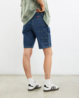 Vintage, Wrangler, Denim, Carpenter, Shorts, The Real Deal, size 31", colour Blue, newtown, sydney, australia, thrift store, opshop, preloved, secondhand, sustainable, retro, antique, 70s, 80s, 90s, 2000s, 00s, fashion, clothing, streetwear, trendy, garment, style, boutique, store, shop, archive, sale, cheap, best, top, Shorts