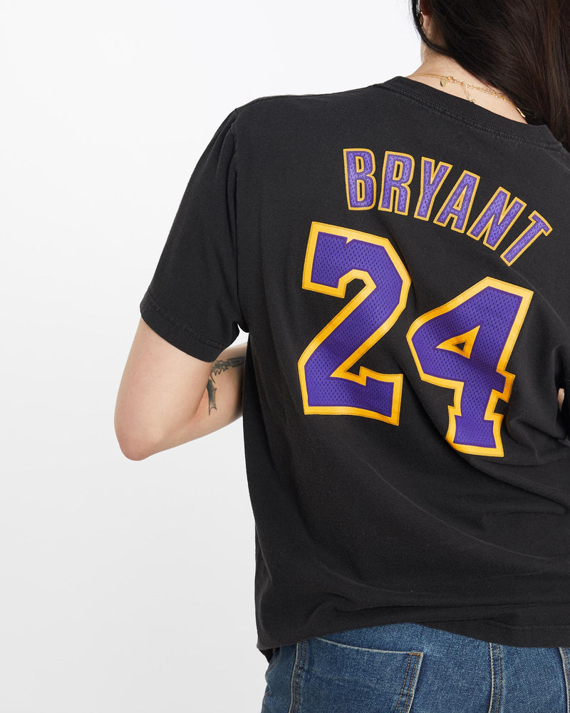 Vintage, Adidas, NBA, Los, Angeles, Lakers, Kobe, Bryant, Tee, The Real Deal, size medium, colour Black, newtown, sydney, australia, thrift store, opshop, preloved, secondhand, sustainable, retro, antique, 70s, 80s, 90s, 2000s, 00s, fashion, clothing, streetwear, trendy, garment, style, boutique, store, shop, archive, sale, cheap, best, top, T-Shirts