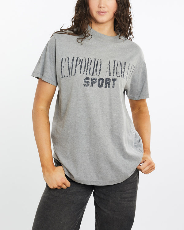 Vintage, Emporio, Armani, Sport, Tee, The Real Deal, size medium, colour Grey, newtown, sydney, australia, thrift store, opshop, preloved, secondhand, sustainable, retro, antique, 70s, 80s, 90s, 2000s, 00s, fashion, clothing, streetwear, trendy, garment, style, boutique, store, shop, archive, sale, cheap, best, top, T-Shirts