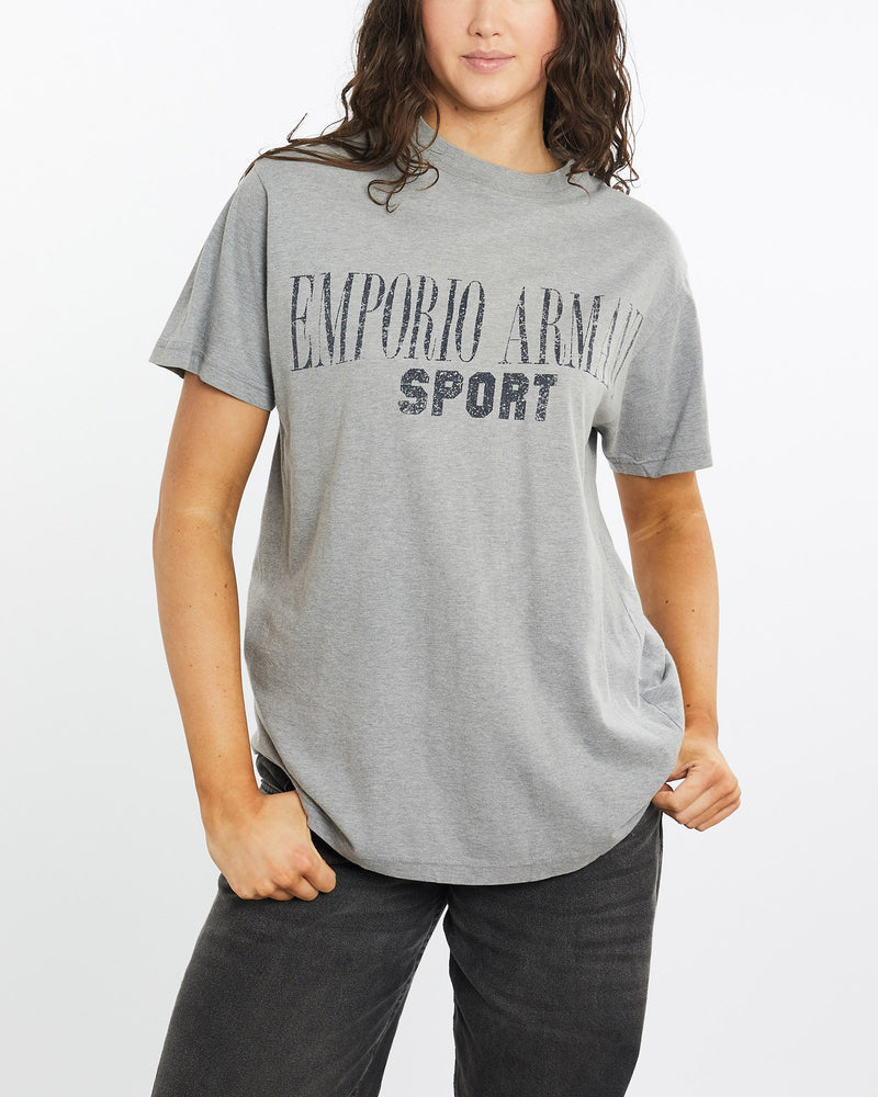 Vintage, Emporio, Armani, Sport, Tee, The Real Deal, size medium, colour Grey, newtown, sydney, australia, thrift store, opshop, preloved, secondhand, sustainable, retro, antique, 70s, 80s, 90s, 2000s, 00s, fashion, clothing, streetwear, trendy, garment, style, boutique, store, shop, archive, sale, cheap, best, top, T-Shirts