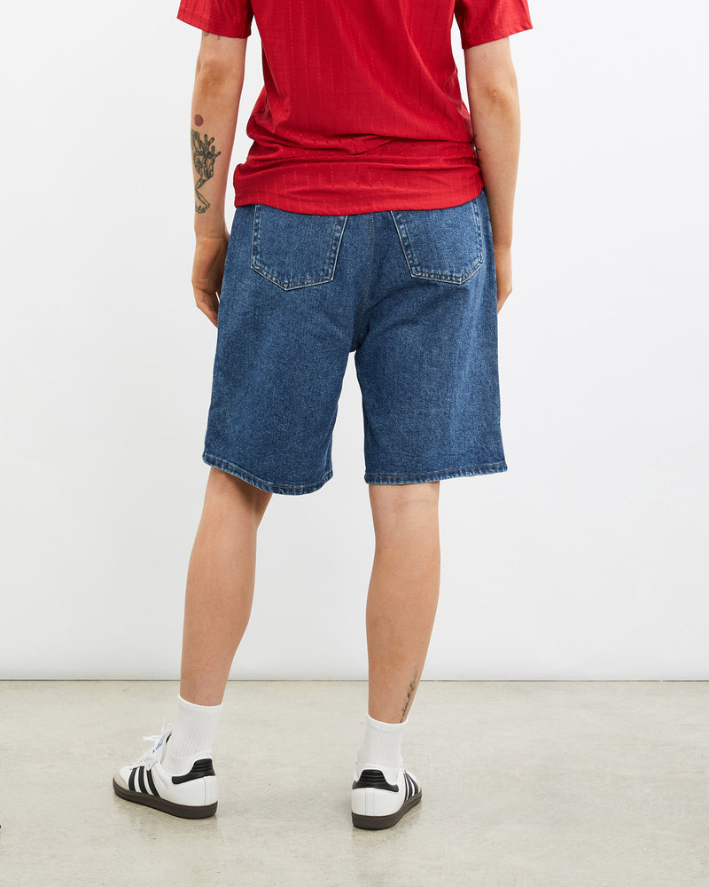 Vintage, Wrangler, Denim, Shorts, The Real Deal, size 30", colour Blue, newtown, sydney, australia, thrift store, opshop, preloved, secondhand, sustainable, retro, antique, 70s, 80s, 90s, 2000s, 00s, fashion, clothing, streetwear, trendy, garment, style, boutique, store, shop, archive, sale, cheap, best, top, Shorts