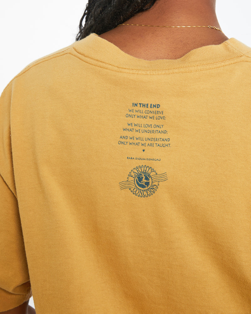 Vintage 90s Earth Wildlife Tee <br>M , The Real Deal , newtown, sydney, australia, thrift store, opshop, preloved, secondhand, sustainable, retro, antique, 70s, 80s, 90s, 2000s, 00s, fashion, clothing, streetwear, trendy, garment, style, boutique, store, shop, archive, sale, cheap, best, top