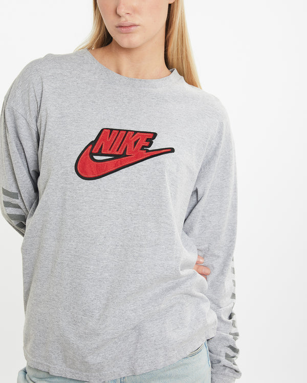 Vintage Nike Long Sleeve Tee <br>M , The Real Deal , newtown, sydney, australia, thrift store, opshop, preloved, secondhand, sustainable, retro, antique, 70s, 80s, 90s, 2000s, 00s, fashion, clothing, streetwear, trendy, garment, style, boutique, store, shop, archive, sale, cheap, best, top