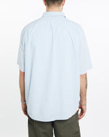 Vintage, 90s, Polo, Ralph, Lauren, Short, Sleeve, Button, Up, Shirt, The Real Deal, size extra large, colour Blue, newtown, sydney, australia, thrift store, opshop, preloved, secondhand, sustainable, retro, antique, 70s, 80s, 90s, 2000s, 00s, fashion, clothing, streetwear, trendy, garment, style, boutique, store, shop, archive, sale, cheap, best, top, Shirts