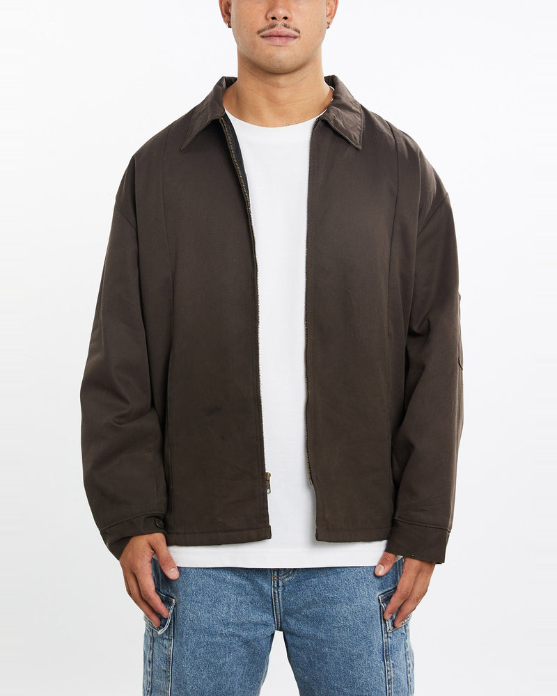 Vintage, Mechanic, Jacket, The Real Deal, size extra large, colour Brown, newtown, sydney, australia, thrift store, opshop, preloved, secondhand, sustainable, retro, antique, 70s, 80s, 90s, 2000s, 00s, fashion, clothing, streetwear, trendy, garment, style, boutique, store, shop, archive, sale, cheap, best, top, Jackets