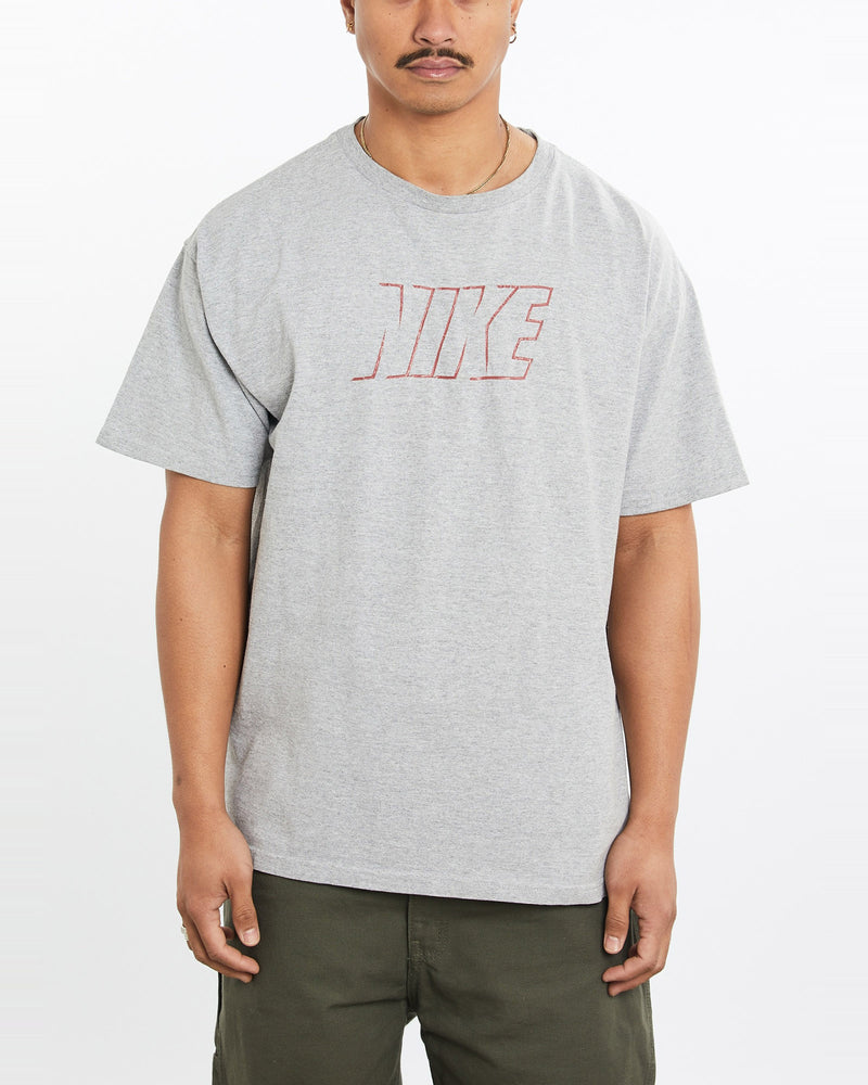 Vintage, Nike, Tee, The Real Deal, size large, colour Grey, newtown, sydney, australia, thrift store, opshop, preloved, secondhand, sustainable, retro, antique, 70s, 80s, 90s, 2000s, 00s, fashion, clothing, streetwear, trendy, garment, style, boutique, store, shop, archive, sale, cheap, best, top, T-Shirts