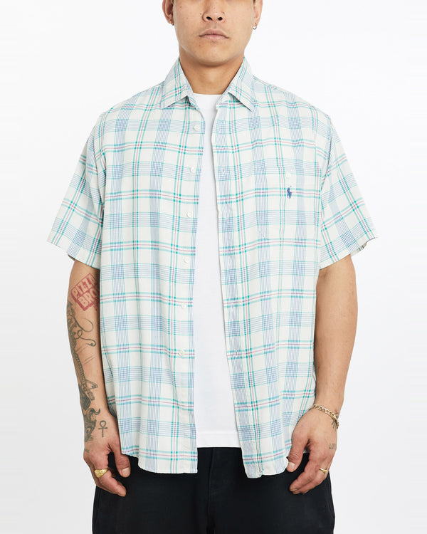 Vintage, 90s, Polo, Ralph, Lauren, Short, Sleeve, Button, Up, Shirt, The Real Deal, size extra large, colour Multicolour, newtown, sydney, australia, thrift store, opshop, preloved, secondhand, sustainable, retro, antique, 70s, 80s, 90s, 2000s, 00s, fashion, clothing, streetwear, trendy, garment, style, boutique, store, shop, archive, sale, cheap, best, top, Shirts