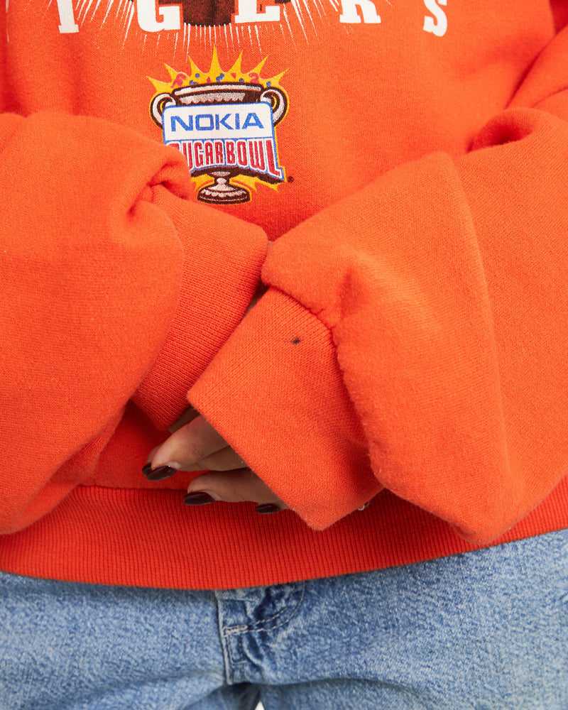Vintage NCAA Auburn Tigers 'Nokia Sugar Bowl' Sweatshirt <br>S , The Real Deal , newtown, sydney, australia, thrift store, opshop, preloved, secondhand, sustainable, retro, antique, 70s, 80s, 90s, 2000s, 00s, fashion, clothing, streetwear, trendy, garment, style, boutique, store, shop, archive, sale, cheap, best, top