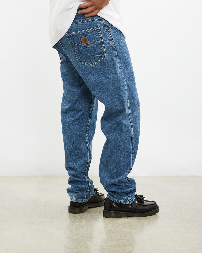 Vintage Carhartt Denim Jeans <br>38" , The Real Deal , newtown, sydney, australia, thrift store, opshop, preloved, secondhand, sustainable, retro, antique, 70s, 80s, 90s, 2000s, 00s, fashion, clothing, streetwear, trendy, garment, style, boutique, store, shop, archive, sale, cheap, best, top