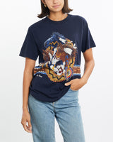 Vintage, 90s, New, Mexico, Horse, Wildlife, Tee, The Real Deal, size small, colour Navy, newtown, sydney, australia, thrift store, opshop, preloved, secondhand, sustainable, retro, antique, 70s, 80s, 90s, 2000s, 00s, fashion, clothing, streetwear, trendy, garment, style, boutique, store, shop, archive, sale, cheap, best, top, T-Shirts