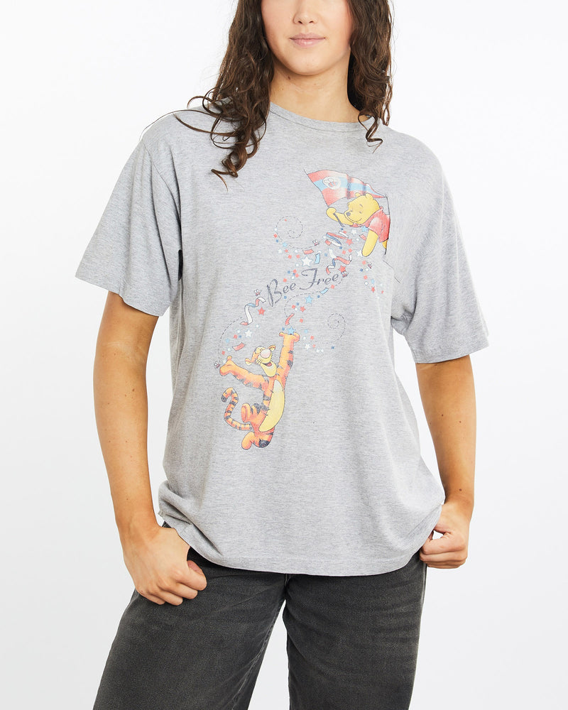 Vintage, Disney, Winnie, The, Pooh, Tee, The Real Deal, size medium, colour Grey, newtown, sydney, australia, thrift store, opshop, preloved, secondhand, sustainable, retro, antique, 70s, 80s, 90s, 2000s, 00s, fashion, clothing, streetwear, trendy, garment, style, boutique, store, shop, archive, sale, cheap, best, top, T-Shirts