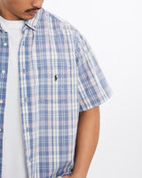 Vintage, 90s, Polo, Ralph, Lauren, Short, Sleeve, Button, Up, Shirt, The Real Deal, size large, colour Multicolour, newtown, sydney, australia, thrift store, opshop, preloved, secondhand, sustainable, retro, antique, 70s, 80s, 90s, 2000s, 00s, fashion, clothing, streetwear, trendy, garment, style, boutique, store, shop, archive, sale, cheap, best, top, Shirts