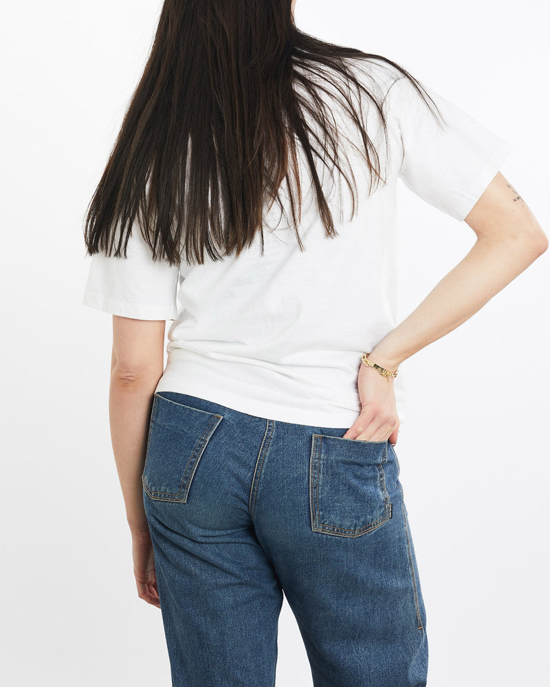 Vintage, 1988, MLB, New, York, Mets, Snoopy, Tee, The Real Deal, size medium, colour White, newtown, sydney, australia, thrift store, opshop, preloved, secondhand, sustainable, retro, antique, 70s, 80s, 90s, 2000s, 00s, fashion, clothing, streetwear, trendy, garment, style, boutique, store, shop, archive, sale, cheap, best, top, T-Shirts