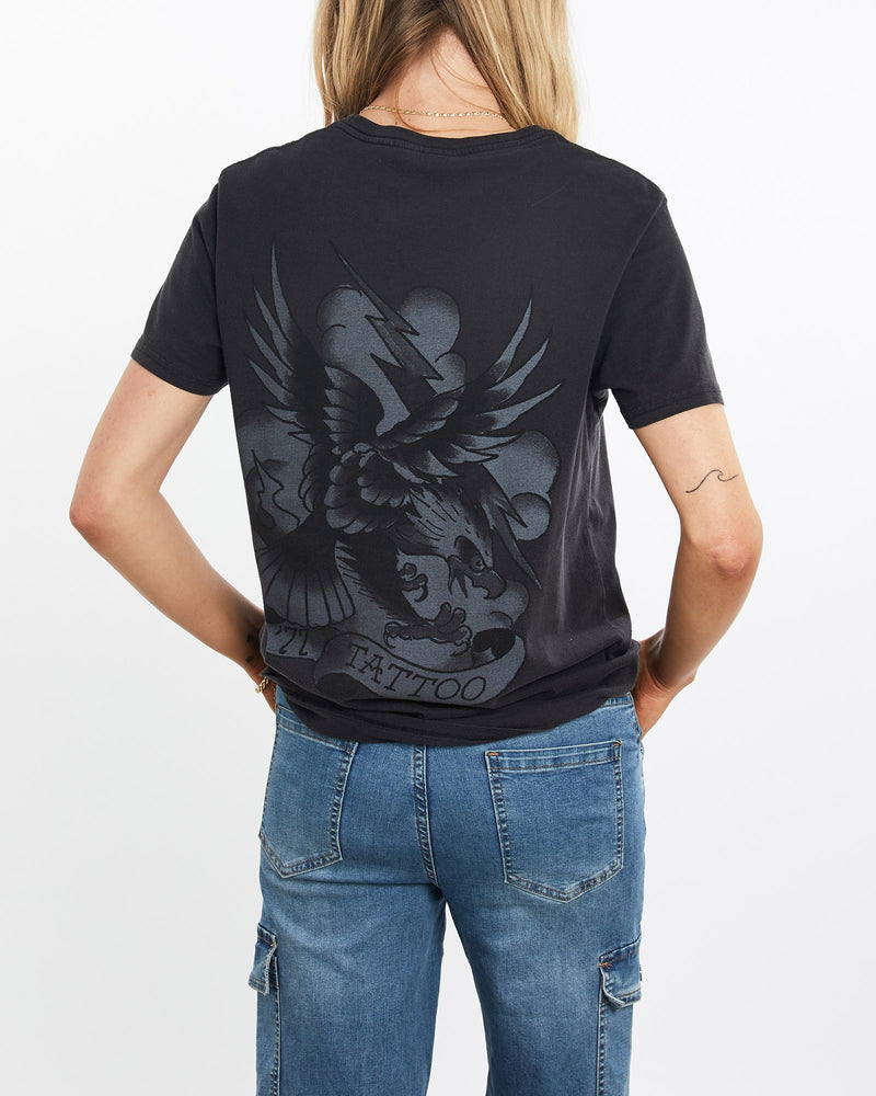 Vintage, Ed, Hardy, Tee, The Real Deal, size small, colour Black, newtown, sydney, australia, thrift store, opshop, preloved, secondhand, sustainable, retro, antique, 70s, 80s, 90s, 2000s, 00s, fashion, clothing, streetwear, trendy, garment, style, boutique, store, shop, archive, sale, cheap, best, top, T-Shirts