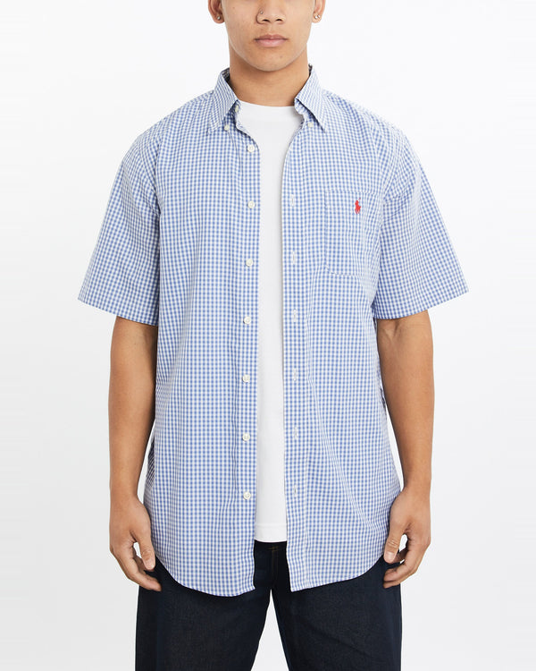 Vintage, 90s, Polo, Ralph, Lauren, Short, Sleeve, Button, Up, Shirt, The Real Deal, size large, colour Multicolour, newtown, sydney, australia, thrift store, opshop, preloved, secondhand, sustainable, retro, antique, 70s, 80s, 90s, 2000s, 00s, fashion, clothing, streetwear, trendy, garment, style, boutique, store, shop, archive, sale, cheap, best, top, Shirts