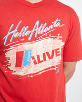 Vintage 90s NBC ''Hello Atlanta' Radio Tee <br>M , The Real Deal , newtown, sydney, australia, thrift store, opshop, preloved, secondhand, sustainable, retro, antique, 70s, 80s, 90s, 2000s, 00s, fashion, clothing, streetwear, trendy, garment, style, boutique, store, shop, archive, sale, cheap, best, top