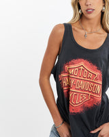 Vintage, 1992, Harley, Davidson, Tank, The Real Deal, size small, colour Black, newtown, sydney, australia, thrift store, opshop, preloved, secondhand, sustainable, retro, antique, 70s, 80s, 90s, 2000s, 00s, fashion, clothing, streetwear, trendy, garment, style, boutique, store, shop, archive, sale, cheap, best, top, T-Shirts