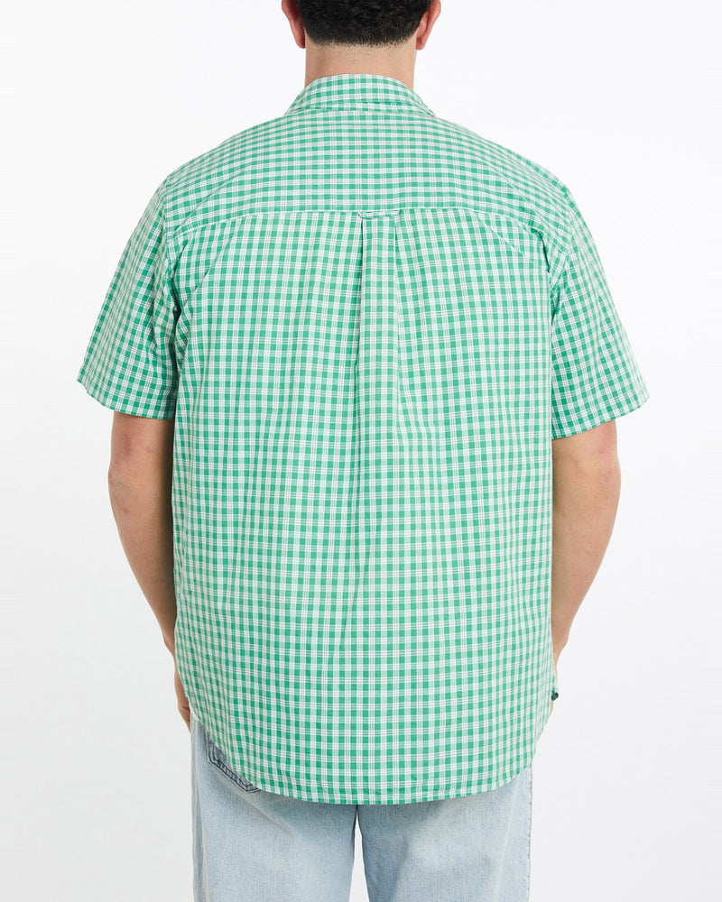 Vintage, Chaps, Ralph, Lauren, Short, Sleeve, Button, Up, Shirt, The Real Deal, size double extra large, colour Green, newtown, sydney, australia, thrift store, opshop, preloved, secondhand, sustainable, retro, antique, 70s, 80s, 90s, 2000s, 00s, fashion, clothing, streetwear, trendy, garment, style, boutique, store, shop, archive, sale, cheap, best, top, Shirts