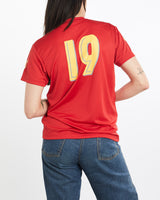 Vintage, Asics, Japan, Soccer, Jersey, The Real Deal, size medium, colour Red, newtown, sydney, australia, thrift store, opshop, preloved, secondhand, sustainable, retro, antique, 70s, 80s, 90s, 2000s, 00s, fashion, clothing, streetwear, trendy, garment, style, boutique, store, shop, archive, sale, cheap, best, top, T-Shirts