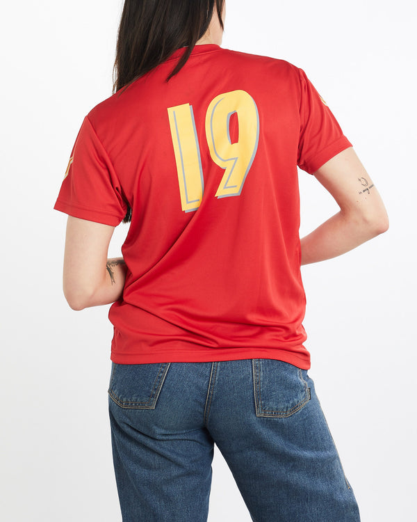 Vintage, Asics, Japan, Soccer, Jersey, The Real Deal, size medium, colour Red, newtown, sydney, australia, thrift store, opshop, preloved, secondhand, sustainable, retro, antique, 70s, 80s, 90s, 2000s, 00s, fashion, clothing, streetwear, trendy, garment, style, boutique, store, shop, archive, sale, cheap, best, top, T-Shirts